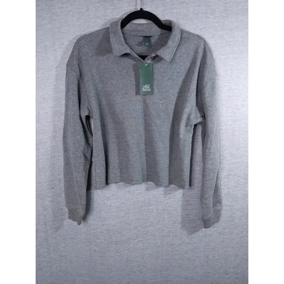 Wild Fable Cropped Polo Sweatshirt - Picture 4 of 16